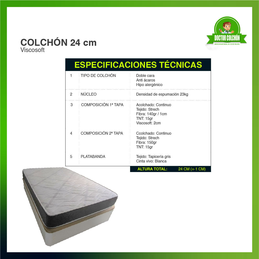 Pack Canapé Matrimonial 135x190 cm