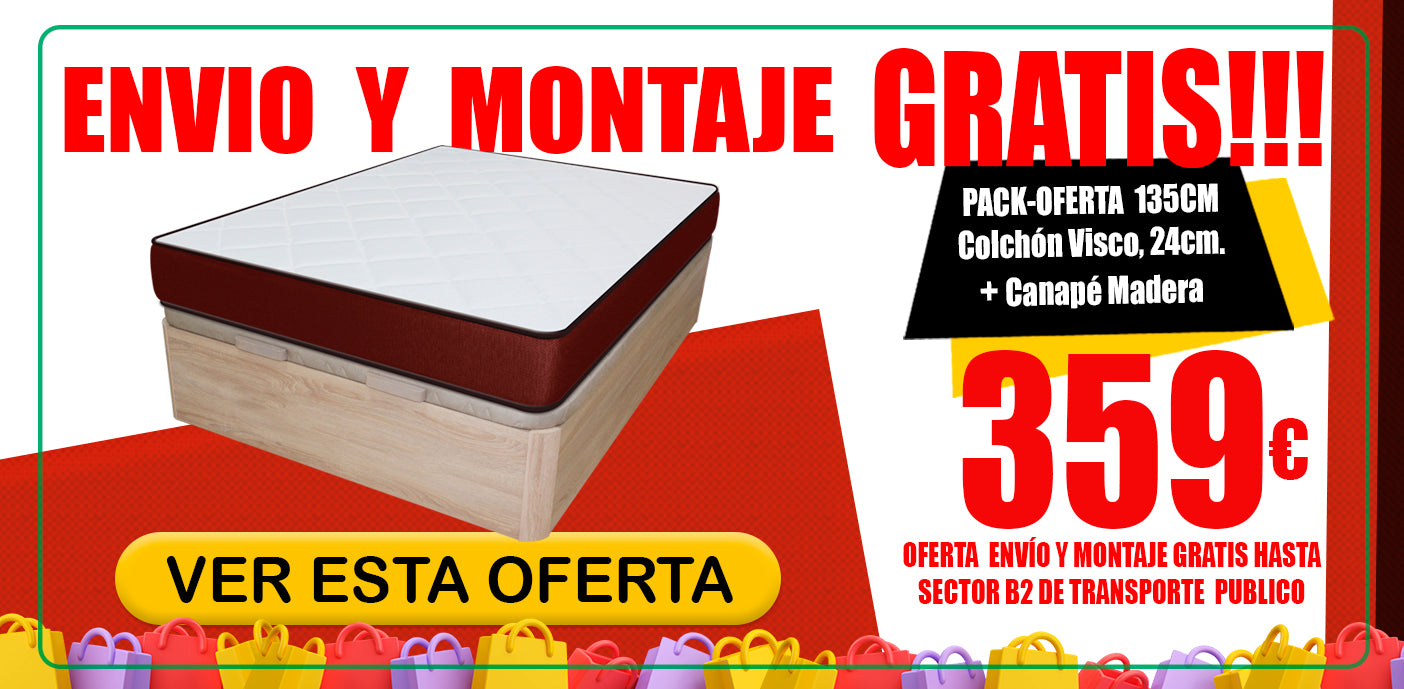 OFERTA MONTAJE Y TRANSPORTE GRATIS