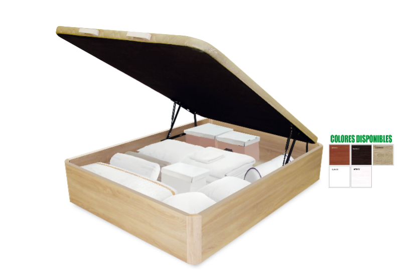 Canapé Abatible Madera 30mm. Firmeza y Espacio.